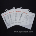 laminated zipper packaging bag with clear window hook